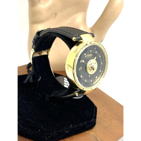 Versus by Versace Women\'s Watch VSPHH1121 Black Dial Gold Case Leather Band 38mm main image 12